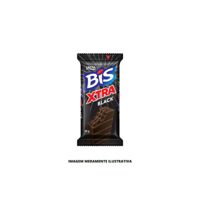 CHOCOLATE - LACTA - 45g BIS XTRA BLACK - DP24